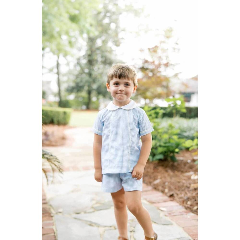 NEW LULLABY SET adam short set in skyline plaid